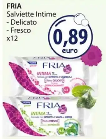 Acqua & Sapone FRIA Salviette Intime x 12 offerta