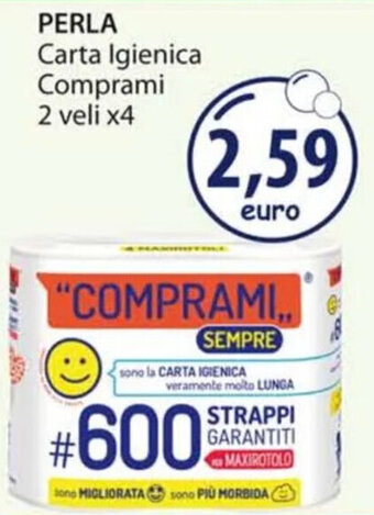 Acqua & Sapone PERLA Carta Igienica Comprami 2 veli x4 offerta