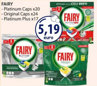 FAIRY - Platinum Caps x20 - Original Caps x24 - Platinum Plus x17
