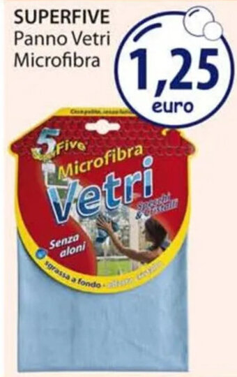 Acqua & Sapone SUPERFIVE Panno Vetri Microfibra offerta