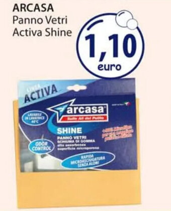 Acqua & Sapone ARCASA Panno Vetri Activa Shine offerta