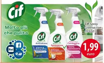 Acqua & Sapone CIF Spray Greenactive ml 650 offerta