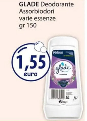 Acqua & Sapone GLADE Deodorante Assorbiodori varie essenze gr 150 offerta