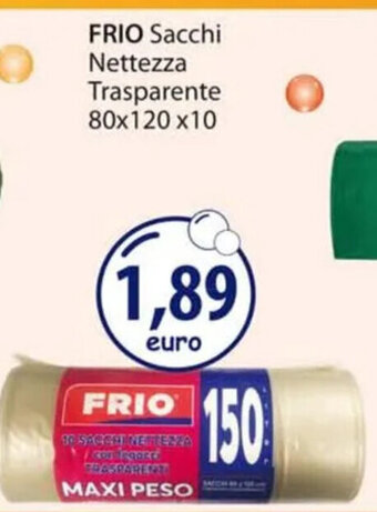 Acqua & Sapone FRIO Sacchi Nettezza Trasparente 80x120x10 offerta