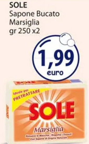 Acqua & Sapone SOLE Sapone Bucato Marsiglia gr 250 x2 offerta