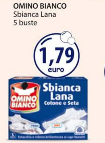 Acqua & Sapone OMINO BIANCO Sbianca Lana 5 buste offerta