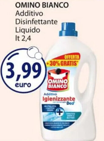 Acqua & Sapone OMINO BIANCO Additivo Disinfettante Liquido lt 2,4 offerta