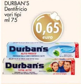 DURBAN'S Dentifricio vari tipi ml 75