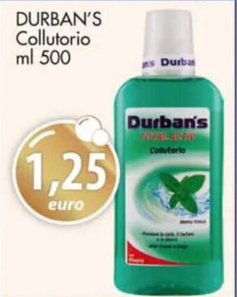 Acqua & Sapone DURBAN'S Collutorio ml 500 offerta