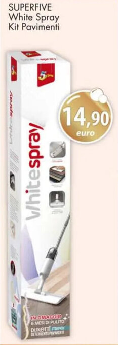 Acqua & Sapone SUPERFIVE White Spray Kit Pavimenti offerta