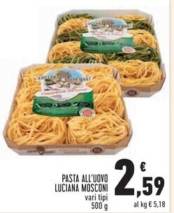 Conad City Luciana mosconi pasta all'uovo offerta