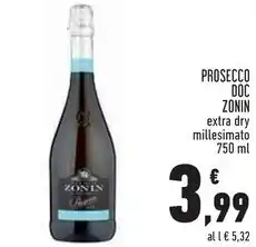 Conad City Zonin prosecco doc offerta