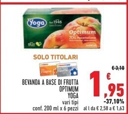 Conad Yoga bevanda a base di frutta optimum offerta