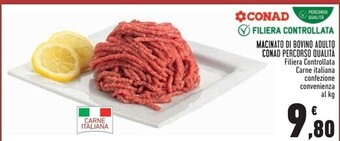 Conad Conad macinato di bovino adulto percorso qualità offerta