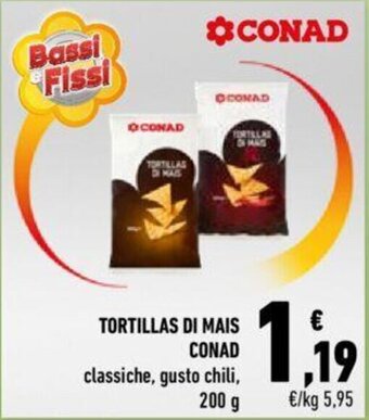 Conad TORTILLAS DI MAIS CONAD 200 g offerta