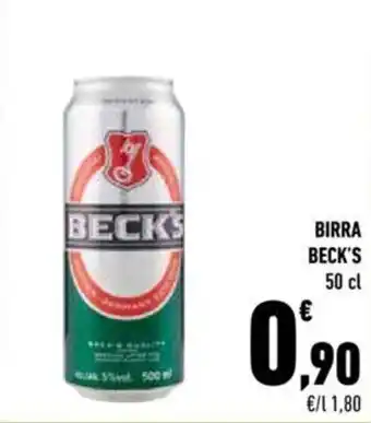 Conad BIRRA BECK'S 50 cl offerta