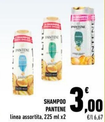 Conad SHAMPOO PANTENE linea assortita, 225 ml x2 offerta