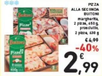 Conad Pizza ALLA SECONDA BUITONI 630 g offerta