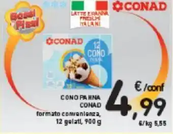 Conad CONO PANNA CONAD 12 gelati, 900g offerta