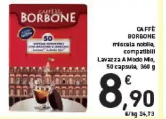 Conad CAFFE BORBONE 50 capsule 360 g offerta