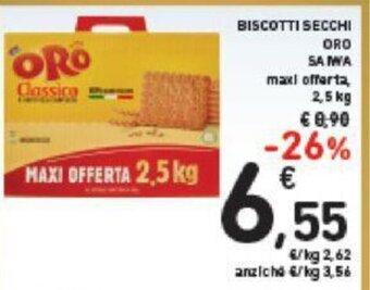 Conad BISCOTTI SECCHI ORO SA MA maxi offerta, 2,5 kg offerta
