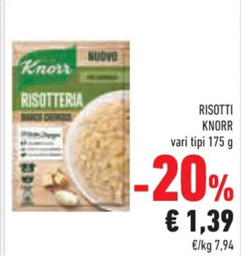 Conad Superstore RISOTTI KNORR vari tipi 175 g offerta