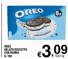 Sigma Oreo gelato biscotto con panna offerta