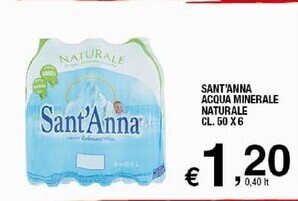 Sigma Sant'anna acqua minerale naturale offerta