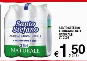 Sigma Santo stefano acqua minerale naturale offerta