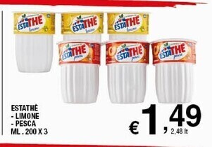Sigma Estathé limone - pesca offerta