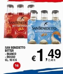 Sigma San benedetto bitter - bianco - rosso offerta