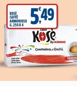 Sigma Kosè caffe armonioso offerta