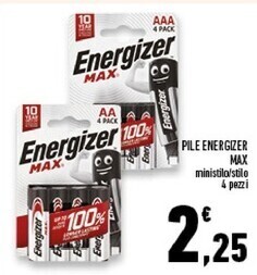 Conad Superstore Energizer pile max offerta
