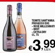 Sigma Tenute sant' anna prosecco doc - rosé millesimato - brut - extra dry offerta
