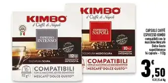 Kimbo capsule caffè espresso