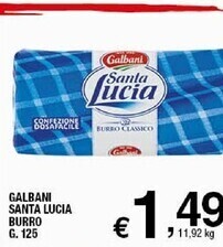 Sigma Galbani santa lucia burro offerta