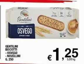 Sigma Gentilini biscotti - osvego - novellini offerta