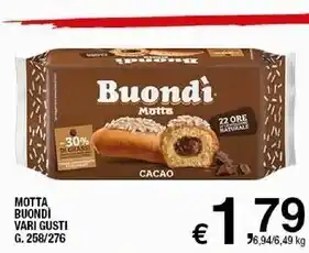 Sigma Motta buondi vari gusti offerta