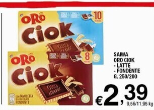 Sigma Oro saiwa ciok - latte -fondente offerta