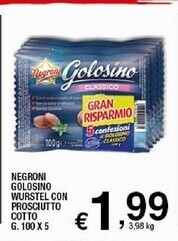 Sigma Negroni golosino wurstel con prosciutto cotto offerta