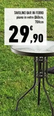 Conad Superstore Tavolino bar in ferro offerta
