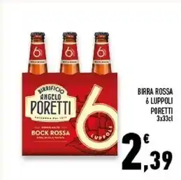 Conad Superstore Angelo poretti birra rossa 6 luppoli offerta
