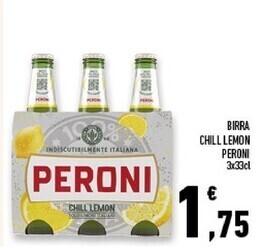 Conad Superstore Peroni birra chill lemon offerta