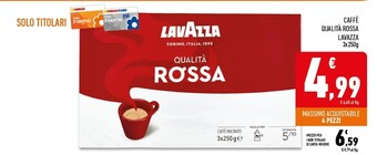 Conad Superstore Lavazza caffè qualità rossa offerta
