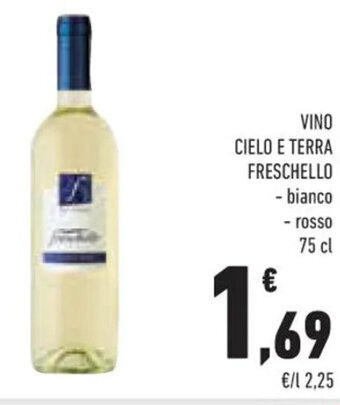 Conad Superstore VINO CIELO E TERRA FRESCHELLO 75 cl offerta