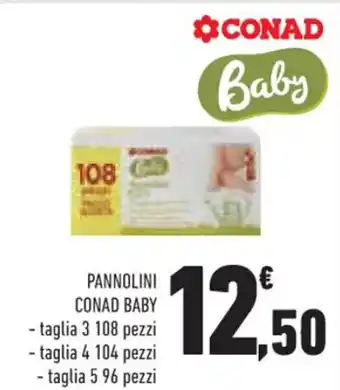 Conad Superstore PANNOLINI CONAD BABY - taglia 3 108 pezzi offerta