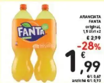 Conad ARANCIATA FANTA original 1,5 Utri x 2 offerta