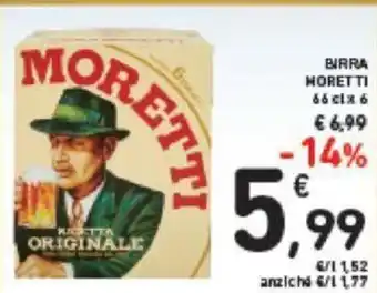 Conad BIRRA MORETTI 66 clx 6 offerta