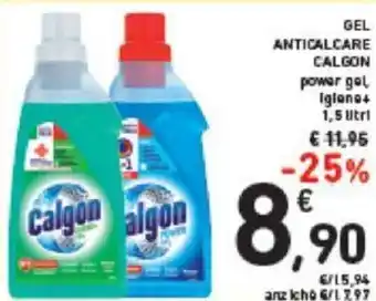 Conad GEL ANTICALCARE CALGON power gel igiene 4 1,5 litri offerta