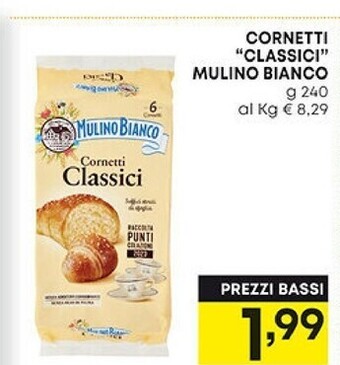Pam Mulino bianco cornetti classici offerta